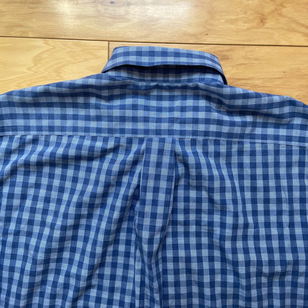 Brooks Brothers Madison Button Down Shirt Mens Sz M Blue Gingham Long Sleeve - Picture 7 of 7